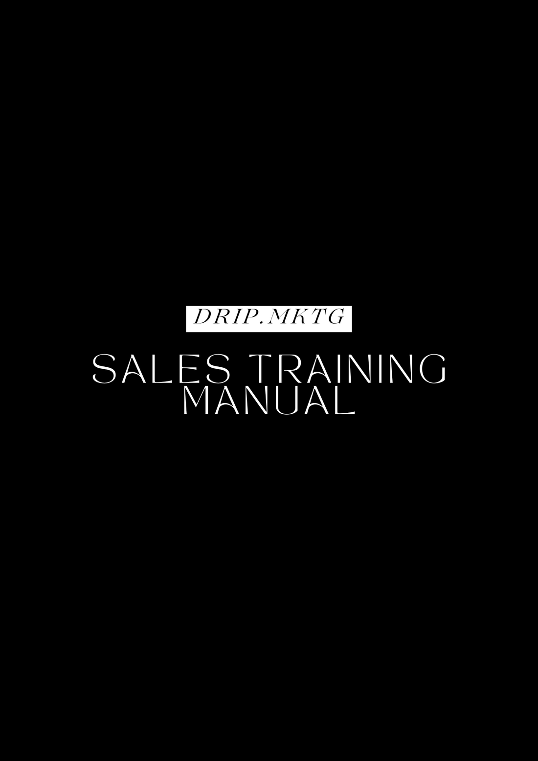 Door To Door Sales Training Manual