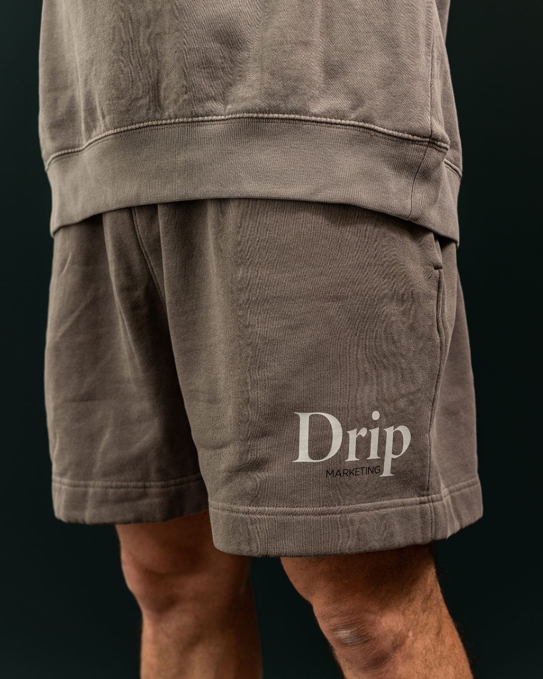 Drip Marketing Sweat Set — Crewneck + Shorts